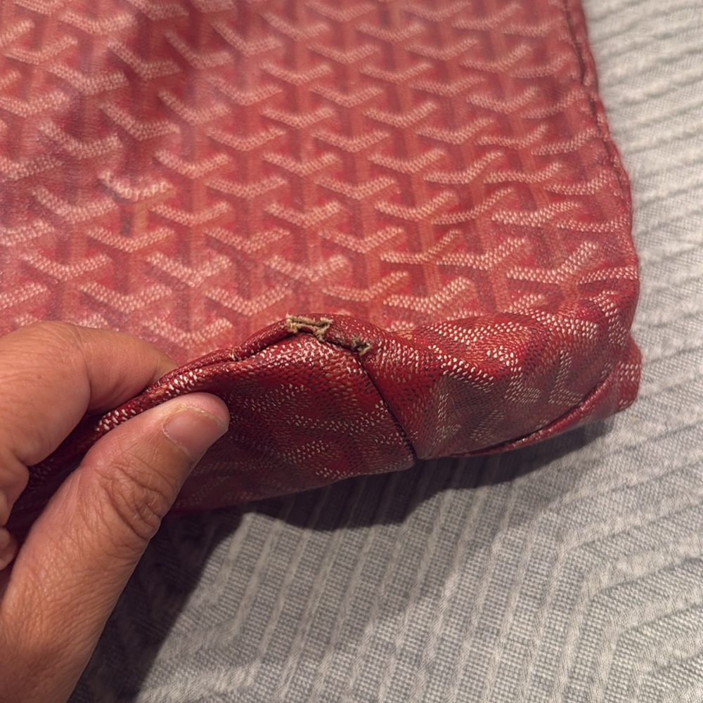 Authentic Goyard St. Louis Red Tote PM - Picture 7 of 14